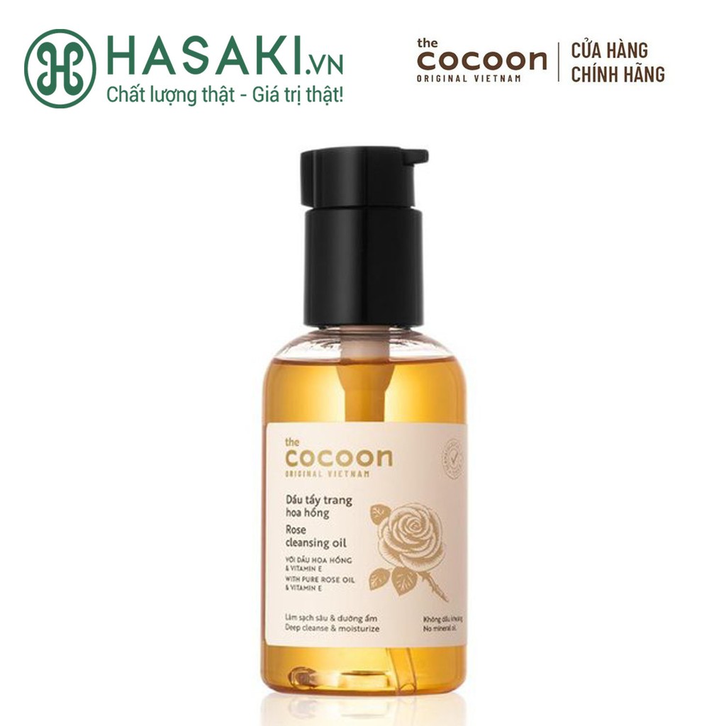 Dầu Tẩy Trang Cocoon Chiết Xuất Hoa Hồng Rose Cleansing Oil 140ml