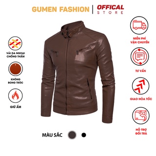 Áo Khoác Da Túi Kéo Khóa Cao Cấp Xịn Bảo hành da 2 năm
