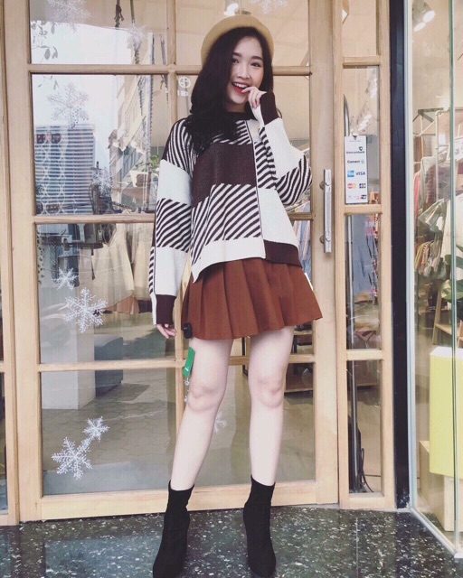 [ FREESHIP- Ảnh thật] Chân váy dạ xếp ly | BigBuy360 - bigbuy360.vn