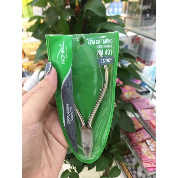 Kềm cắt móng M-401 làm móng tay, móng chân Kêm Nghĩa chính hãng