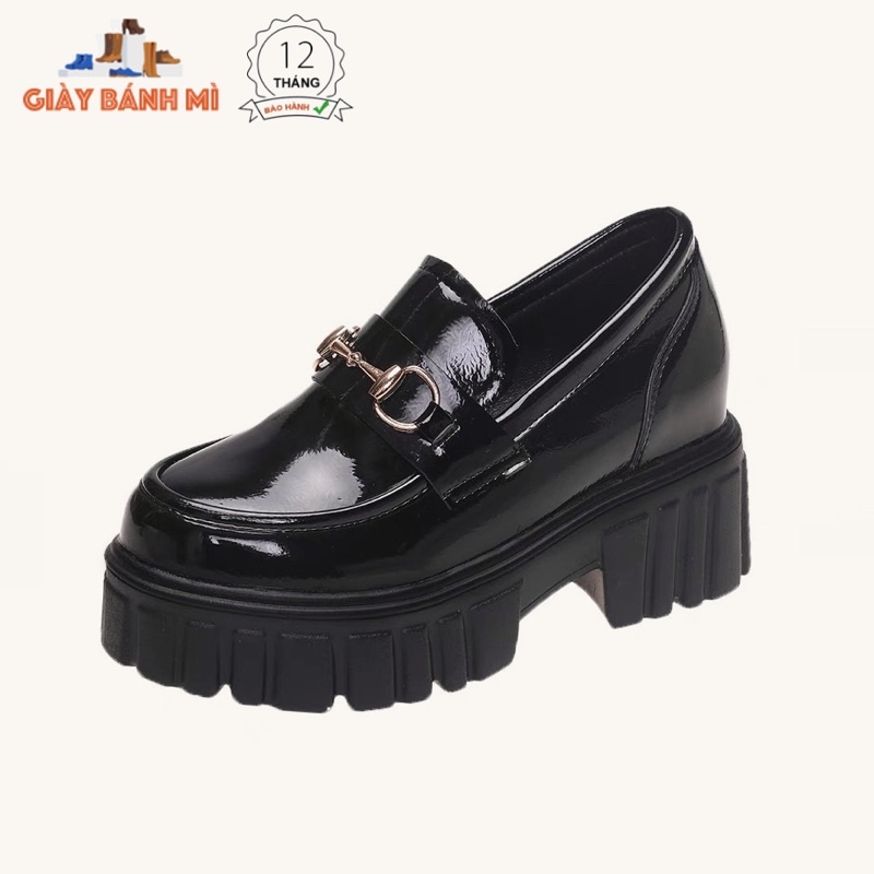 Giày Boots Nữ Da Bóng Đế Độn Cao 7cm Hàng Fullbox Cao Cấp Bảo Hành Keo 12 Tháng G1654 - Shop Giày Bánh Mì