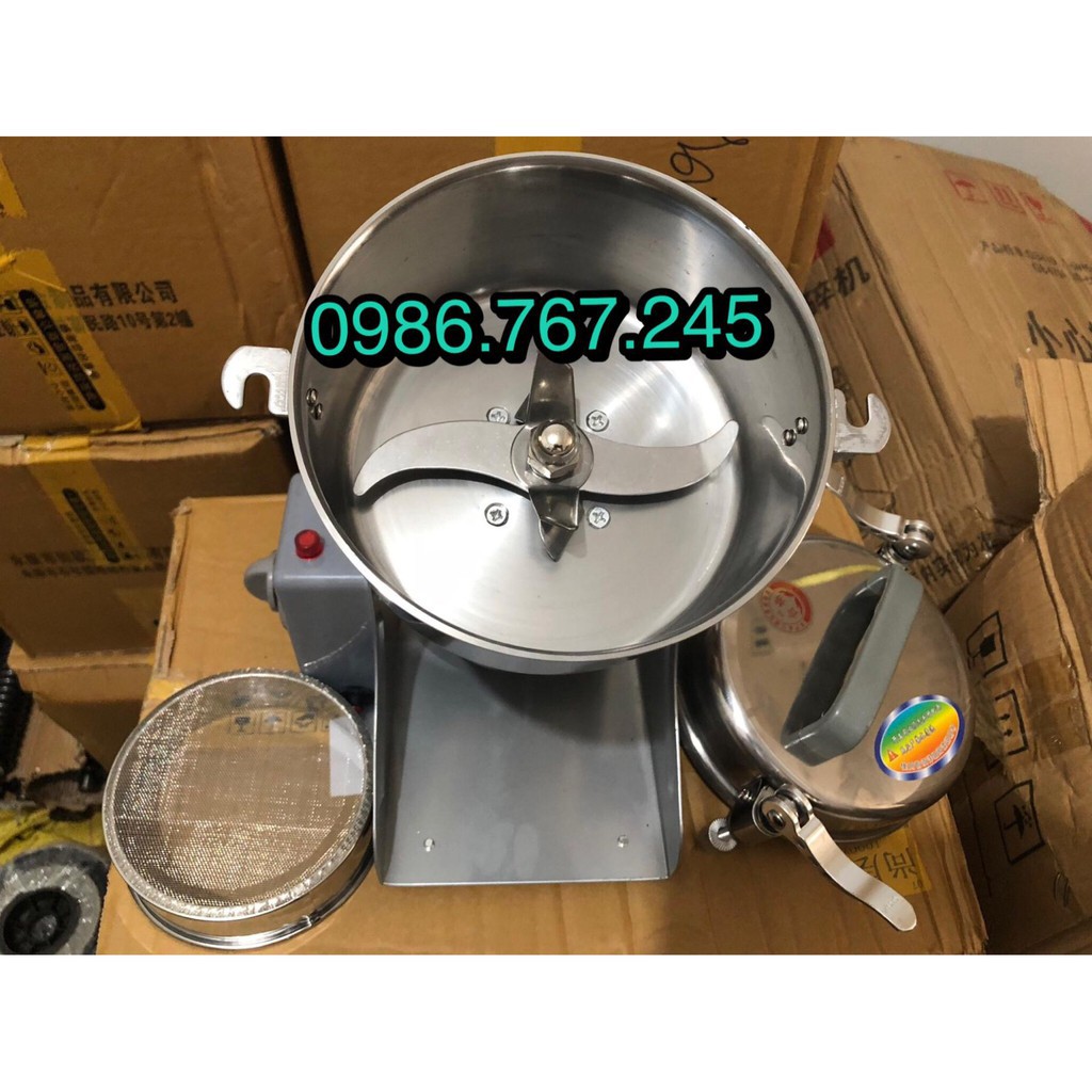 máy xay thuốc bắc 2000G (2kg) ,máy xay bột khô ,máy xay tam thất nấm linh chi siêu mịn