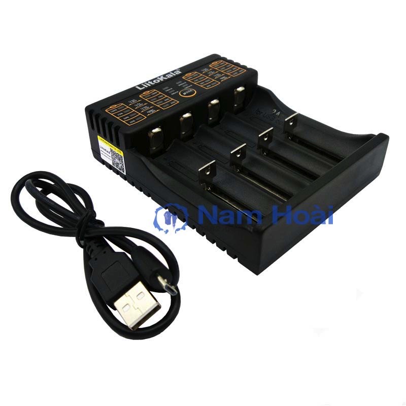 Sạc thông minh 4 khe LiitoKala Lii-402 cho pin sạc 26650, 18650, AA, AAA,...