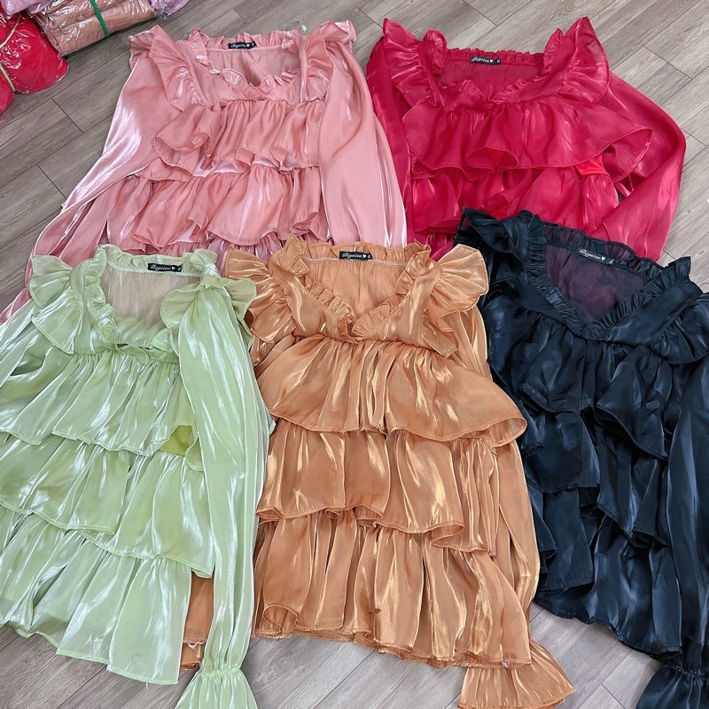 BIGSIZE Áo tơ tầng 55-95kg