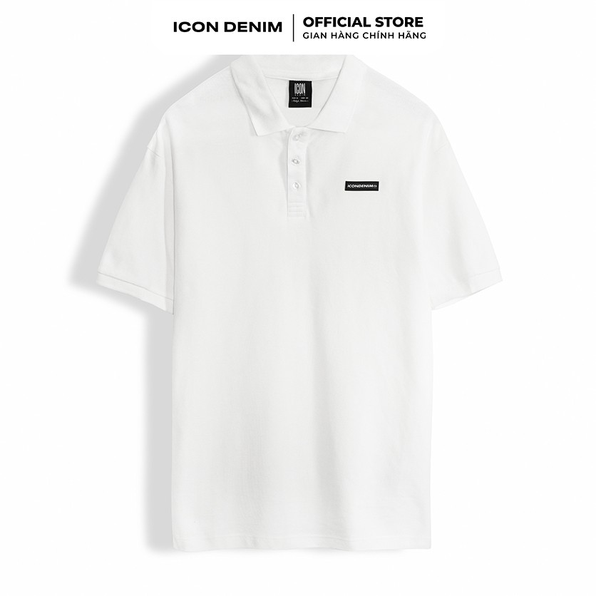 Áo Polo Nam Tay Ngắn ICON DENIM Oversize Bo Thun | BigBuy360 - bigbuy360.vn