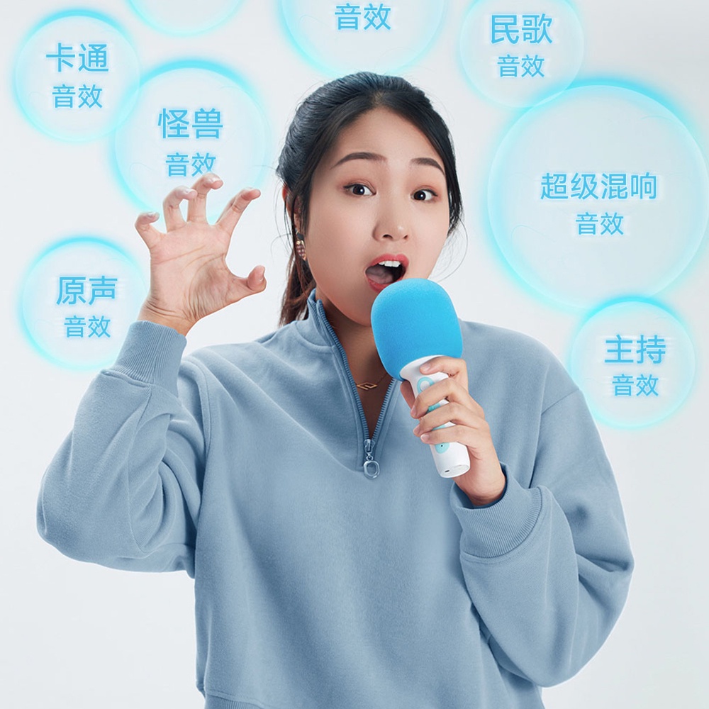 Micro karaoke bluetooth không dây Xiaomi Ymi Bản quốc tế Micro nói tiếng anh Cầm tay kết nối Bluetooth tiện dụng