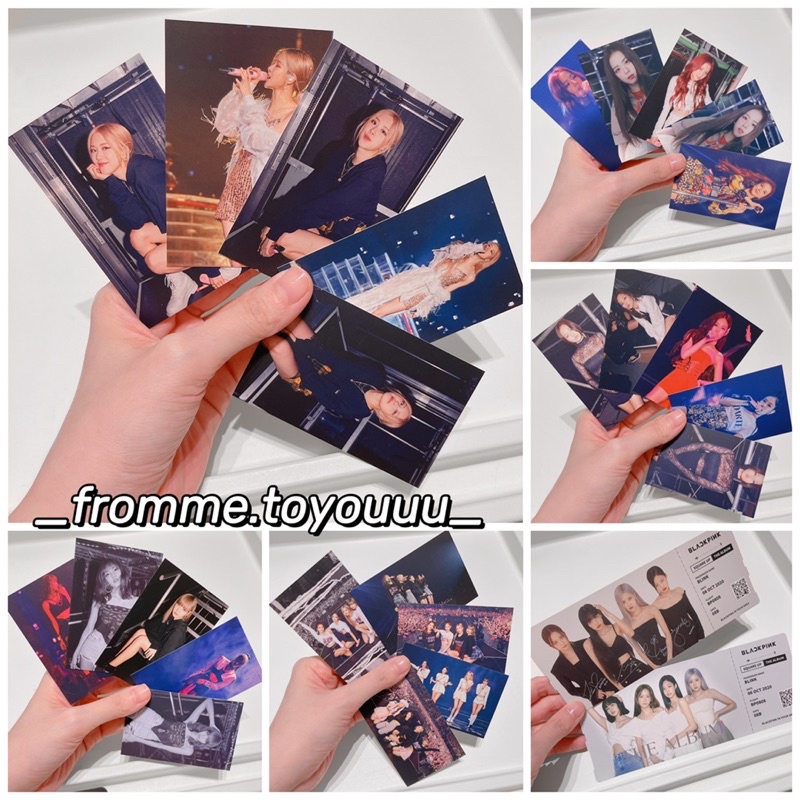 Ảnh photocard Jisoo Jennie Rose Lisa card BLACKPINk chính hãng