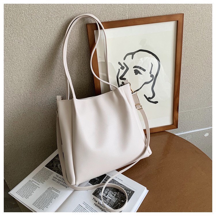 Túi Công Sở Nữ Linh Store Túi Đeo Chéo Kẹp Nách Đeo Vai Tote Da 2 Màu Thời Trang Cao Cấp - LS21