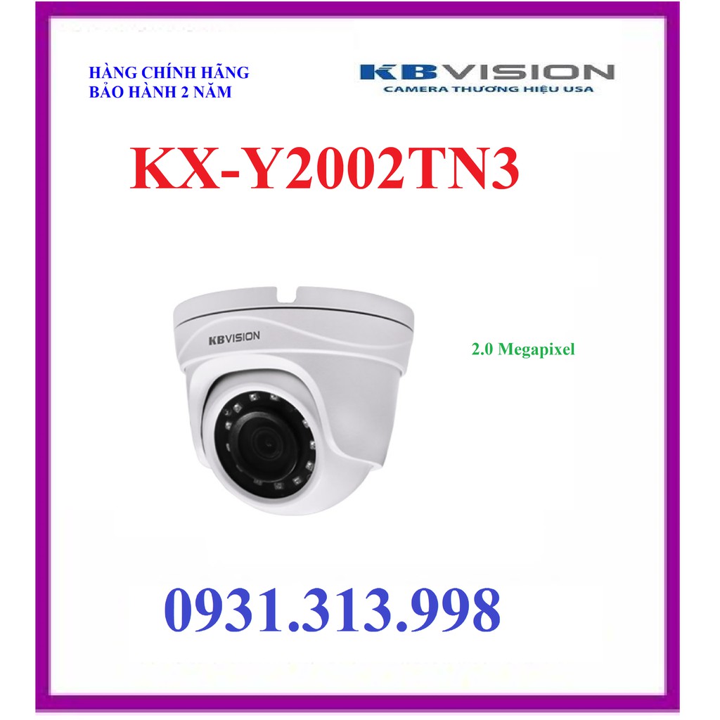 Camera IP hồng ngoại 2.0 Megapixel KBVISION KX-Y2002TN3