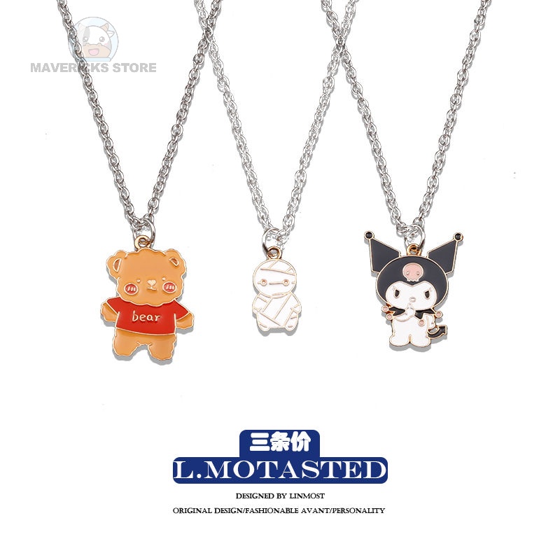 Dây chuyền mặt hình hoạt hình Kuromi cho nam và nữ