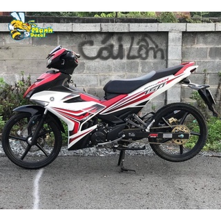 Ten rời xe EXCITER 150 CHỮ JUPITER MX TRẮNG ĐỎ