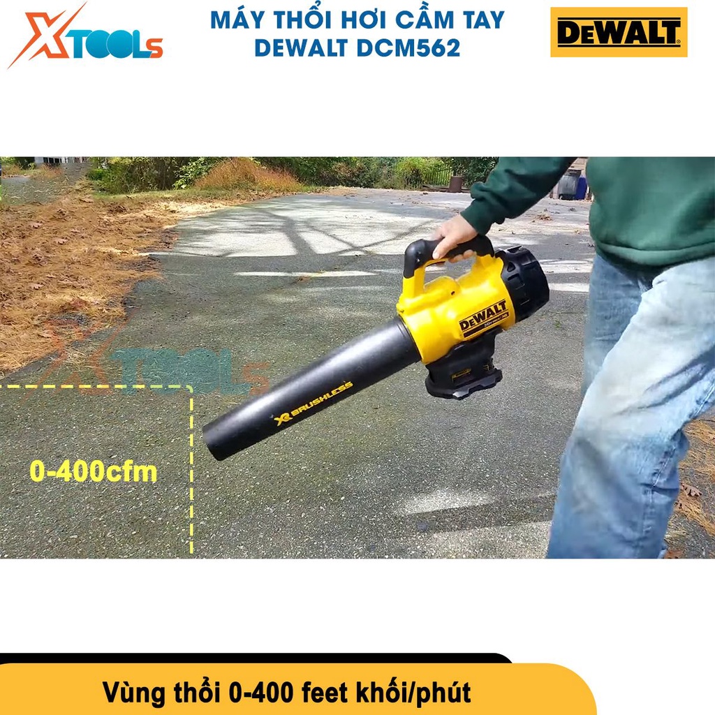 Máy thổi bụi cầm tay DEWALT DCM562 pin Li-ion 18V, chức năng điều tốc, khóa rãnh tay tiện lợi [CHÍNH HÃNG][XTOOLS]