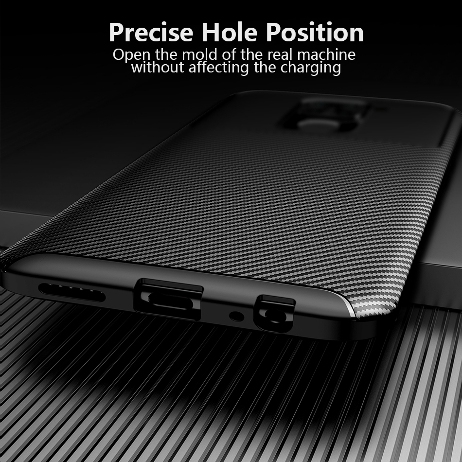 Ốp điện thoại silicone phủ sợi carbon thời trang chống sốc cho XIAOMI REDMI NOTE 9 PRO MAX 9s