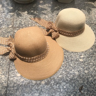 Mũ vành tròn nơ dài nữ tính rất đẹp