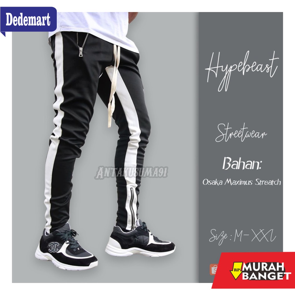 Quần JOGGER Thể Thao Có Dây Kéo Đôi