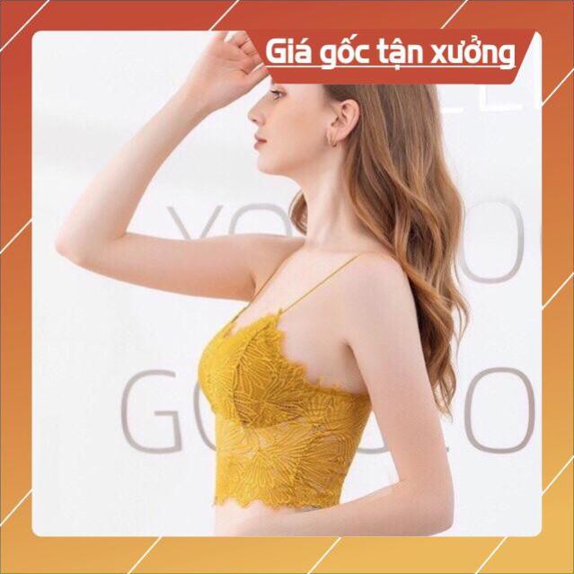 😍 FREE SHIP 😍 Áo Bra Ren Hoa Lá Dáng Lửng Sexy 9936 .