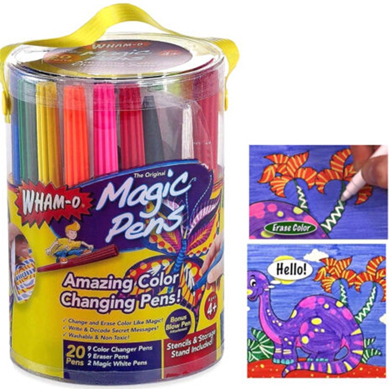 HỘP BÚT MÀU THẦN KỲ MAGIC PENS (ĐỔI MÀU, XOÁ)