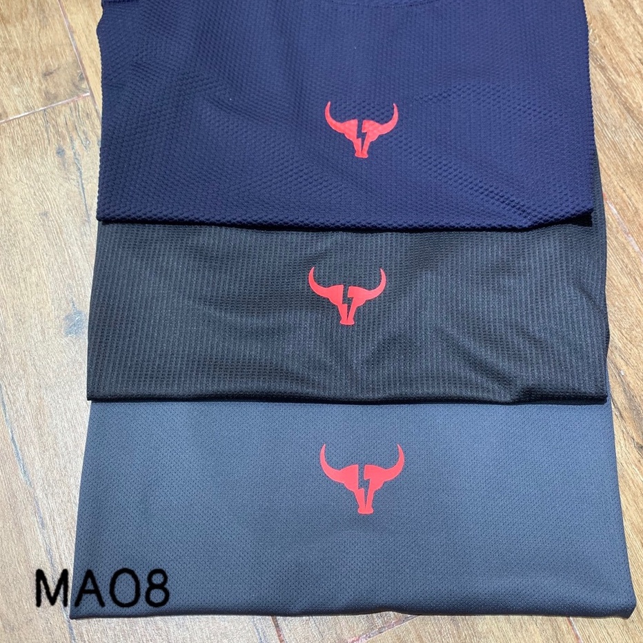 Áo sát nách thể thao BIGSIZE unisex - Logo trâu đỏ MA08