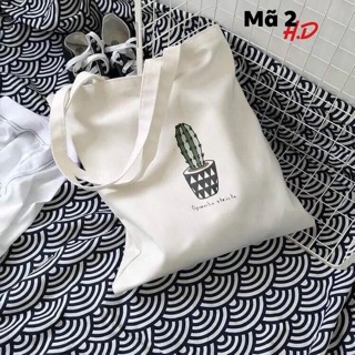 Túi vải tote que kem ( HĐ)