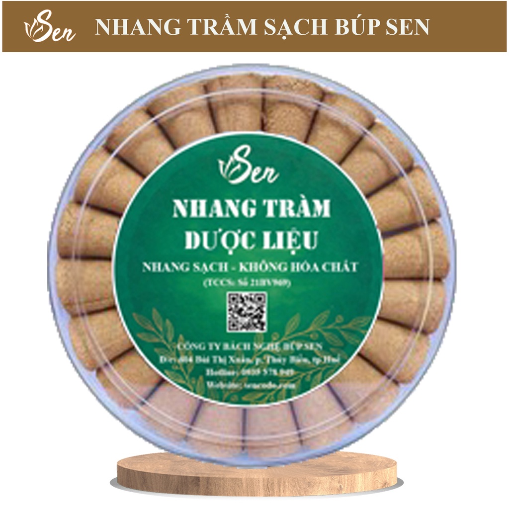Nhang Tràm Dược Liệu Sạch Búp Sen Huế - (Hương Trầm Búp Sen)