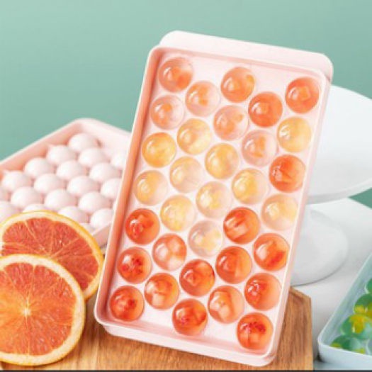 Khay đá bi tròn 33 viên nhựa Việt Nhật - QKM247