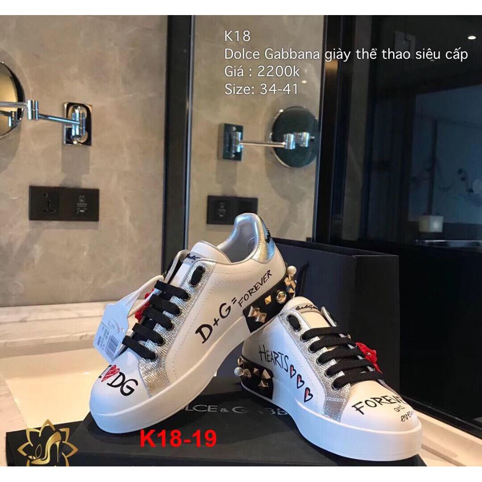 K18-19 Dolce Gabbana giày thể thao siêu cấp