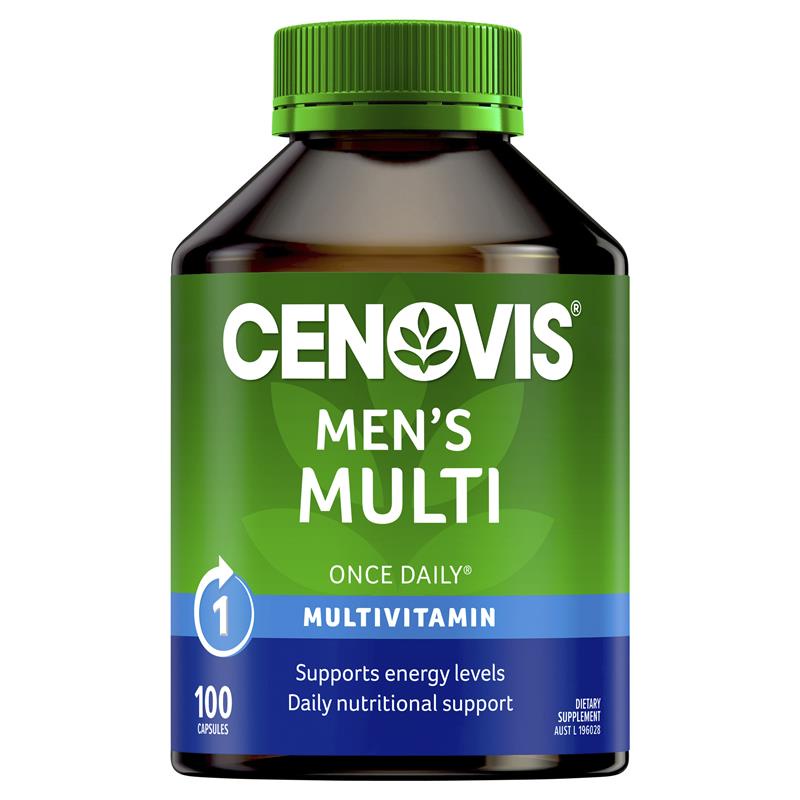 Viên uống CENOVIS Men's MULTI multivitamin 100 viên 50 viên, bổ sung vitamin tổng hợp năng lượng dành cho nam