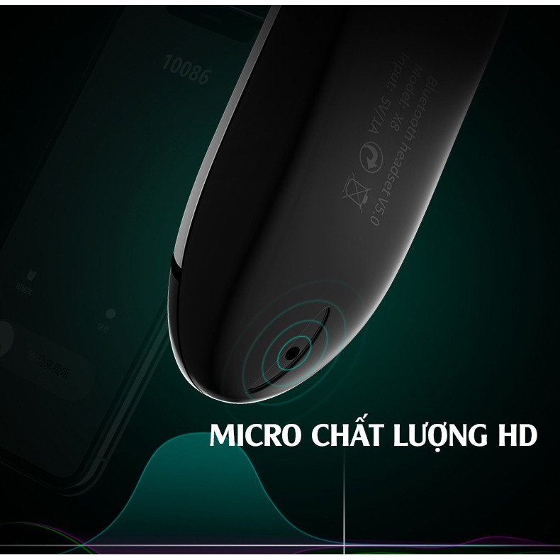 [TẶNG TAI PHỤ] Tai nghe bluetooth, tai nghe nhét tai không dây X8 Chống nước, Pin 300mAh, Đàm thoại 48h, Nghe nhạc 36h | BigBuy360 - bigbuy360.vn