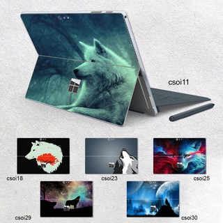 Skin dán hình sói tuyết cho Surface 3 2015; Go, Go 2, Go 3; Pro 2 3 4 5 6 7 8 9 X
