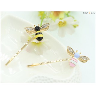 Kẹp tóc hình con ong đính đá cao cấp