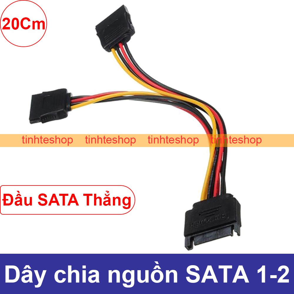 Cáp chia nguồn SATA 1 ra 2 20Cm