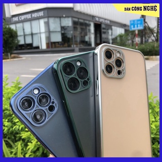 Ốp lưng iphone bảo vệ camera lưng mờ iphone 11 đến ip12 pro max