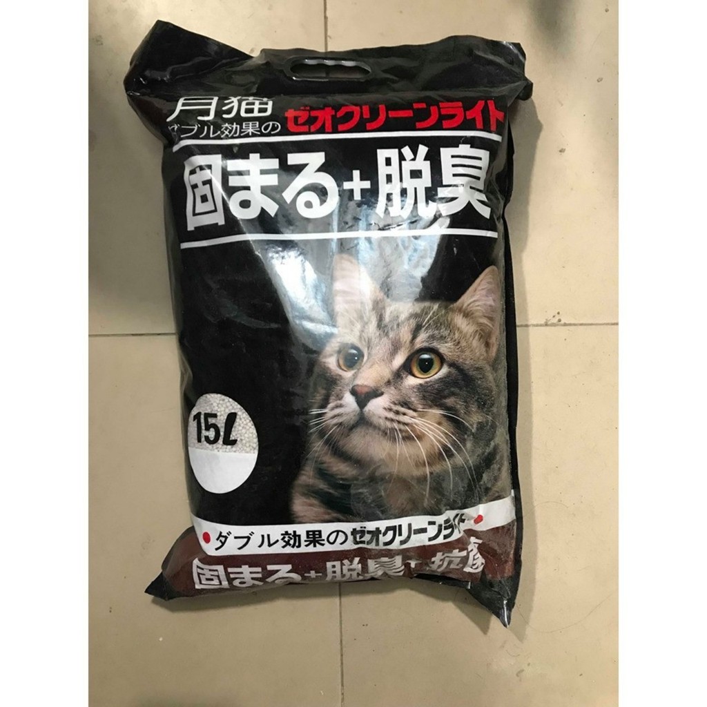 Cát vệ sinh cho chó mèo ( cát Nhật ) túi 15L hương cà phê