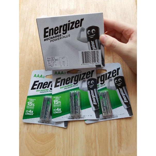 Pin sạc AAA ENERGIZER 700mAh - xuất xứ Nhật - 1.2 V có thể dùng cho thiết bị cần nguồn 1.5 V