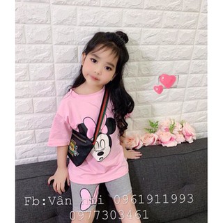 Bộ cộc tay mickey cho bé gái siêu hot