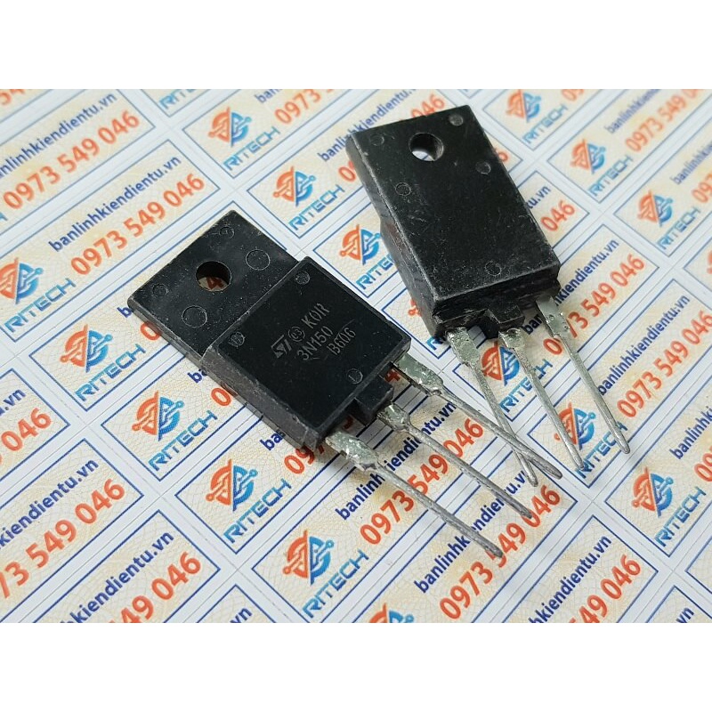 [Combo 2 con] 3N150, STFW3N150 Mosfet nguồn kênh N 2.5A 1500V tháo máy