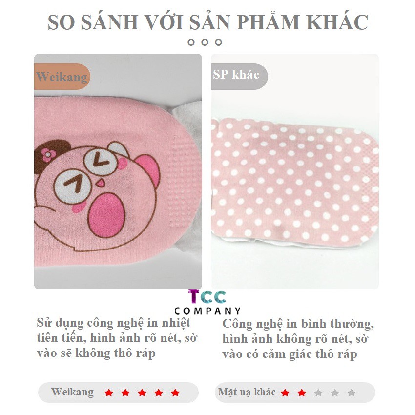 Combo 10M - 20M Mặt Nạ Xông Hơi Nóng Thư Giãn Cho Vùng Mắt Weikang