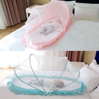 Mùng Chụp Gấp Gọn Chống Muỗi Đốt Cho Bé