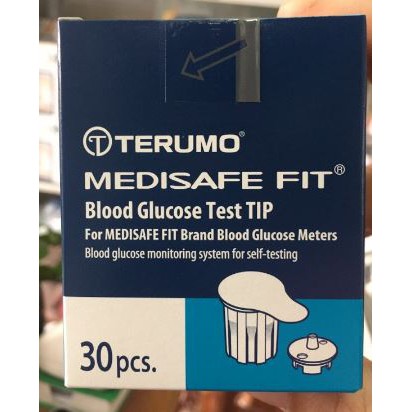 Combo Que test thử đường huyết TERUMO MEDISAFE FIT, nhập khẩu chính ngạch, tem niêm phong và nhãn phụ tiếng việt thumbnail