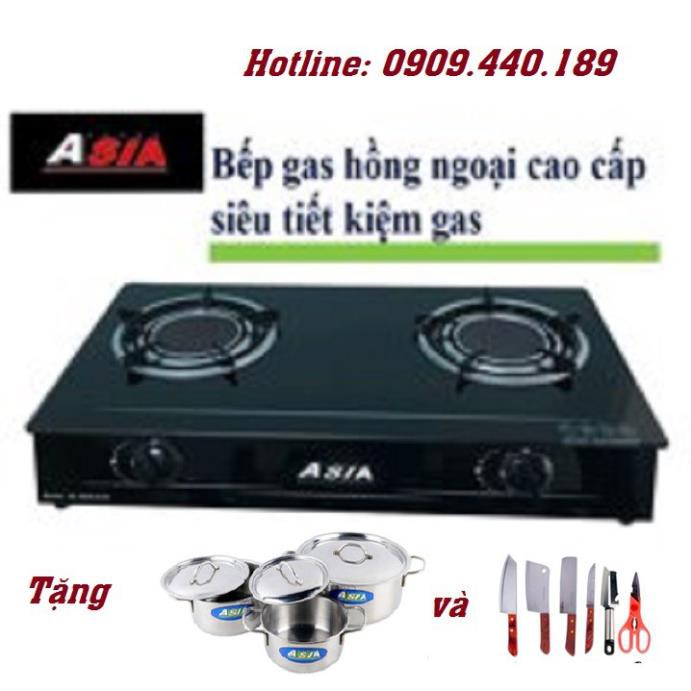 Bếp gas đôi hồng ngoại 2 vòng nhiệt Asia