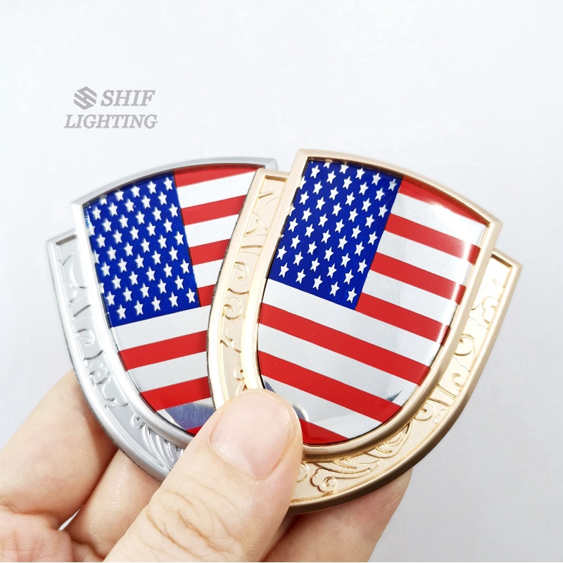 Miếng Dán Trang Trí Hình Lá Cờ Usa