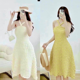 Đầm Yếm Chất Xốp Vuông Siêu Xinh