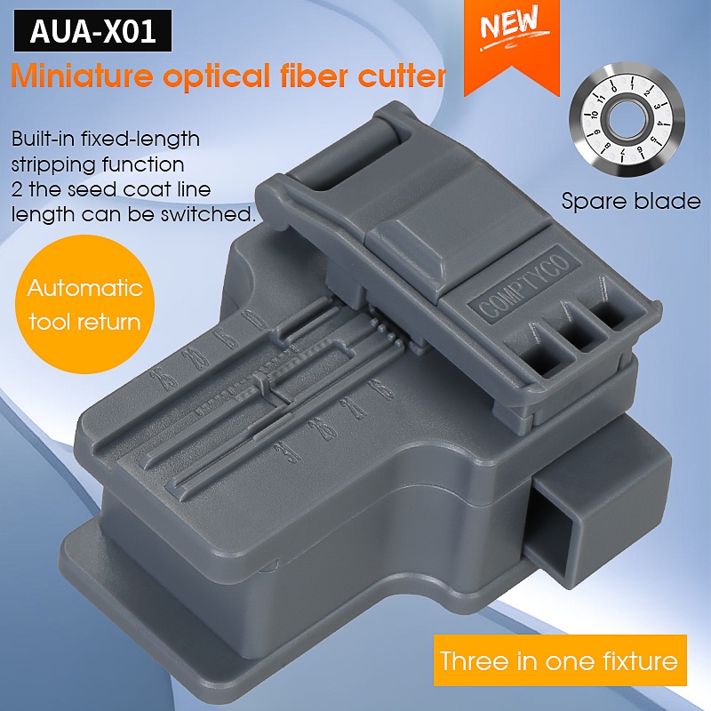 COMPTYCO mới màu xám AUA-x01 dụng cụ cầm tay FTTH máy cắt sợi quang vonfram thép tấm sợi quang máy cắt dụng cụ vật liệu nhựa bán buôn đặc biệt