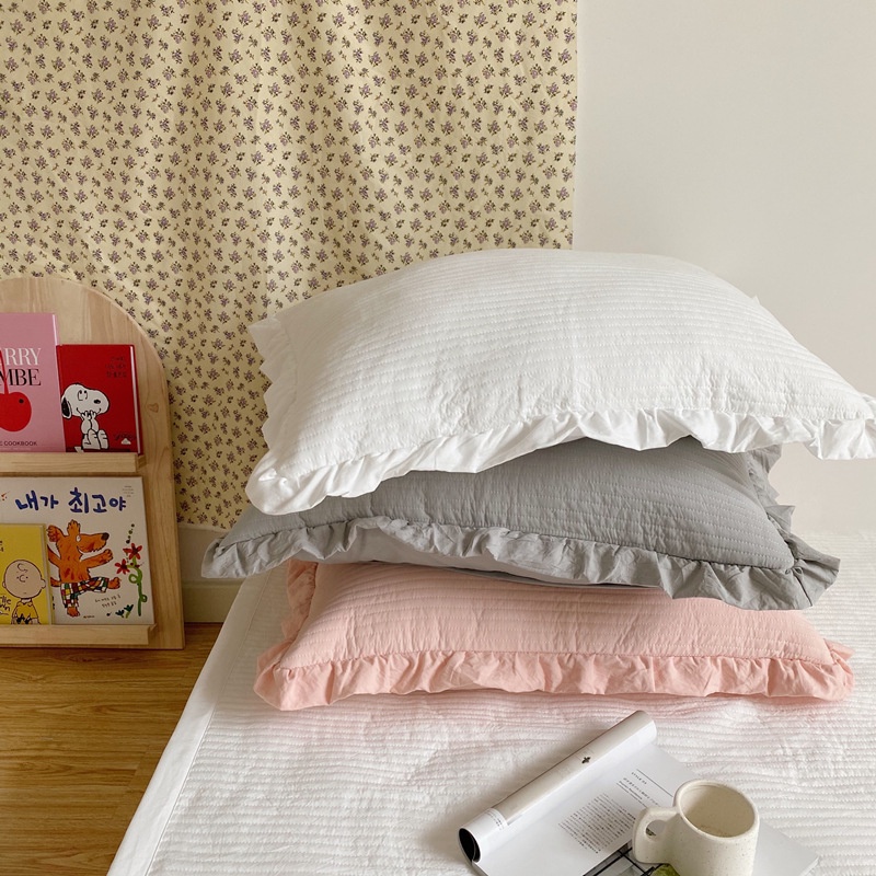 Vỏ Gối Chiffon Mềm Mại Phong Cách Hàn Quốc Dành Cho Nữ