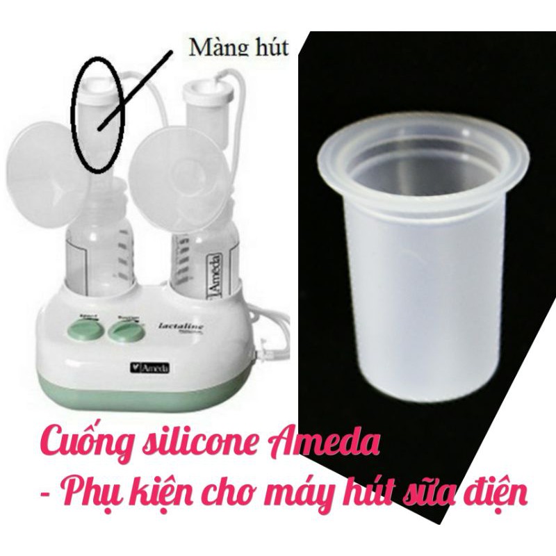 Cuống silicone Ameda - Phụ kiện thay thế máy hút sữa điện Đơn Đôi Maymom