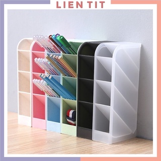 Hộp đựng bút 4 tầng, lọ cắm bút, đựng cọ mỹ phẩm tiết kiệm không gian