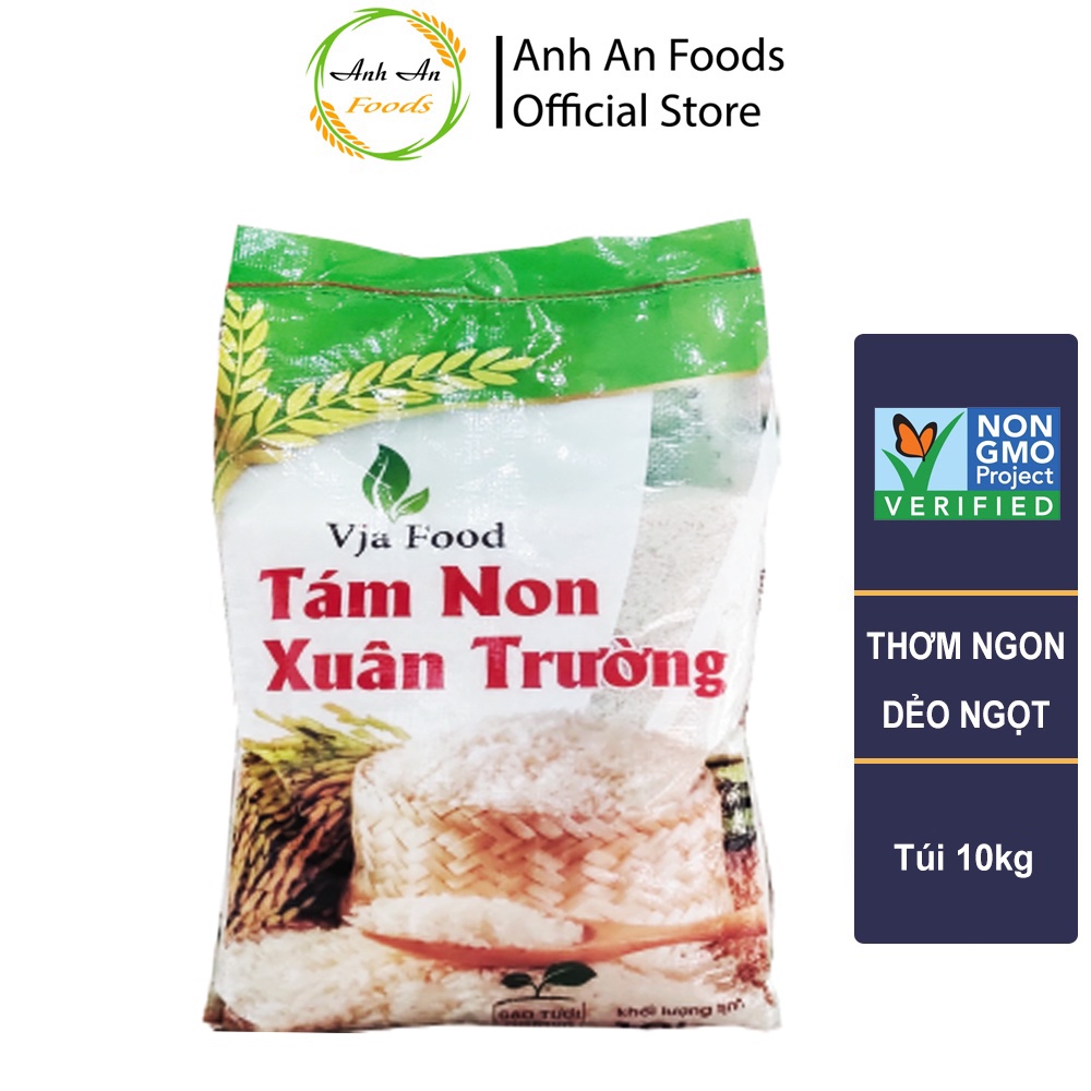 Gạo Tám Non Xuân Trường Túi 10kg - Đặc Sản Nam Định - Giá Sỉ, Date mới