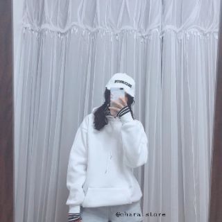[SẴN] Áo hoodie nỉ trơn phối kẻ