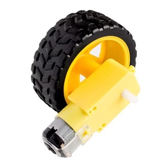 Động cơ DC giảm tốc vàng và bánh xe