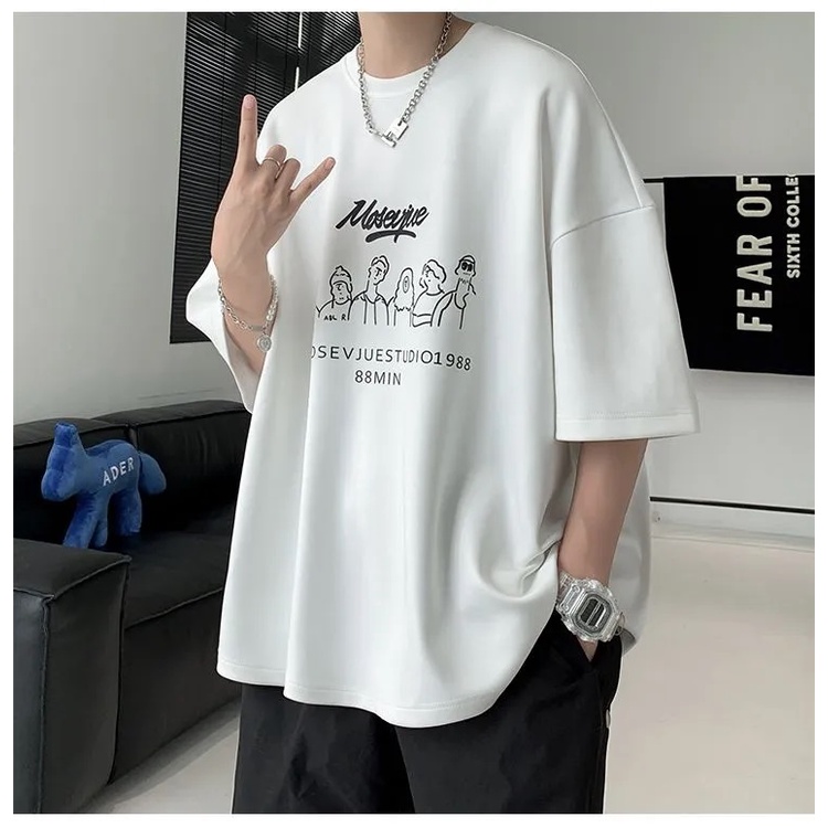 Áo thun tay lỡ form rộng unisex Mosev, Áo thun phông rộng Tiger.86 AFR529